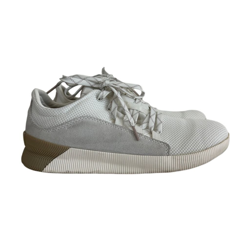 Sorel Women's Out 'N About III Plus Waterproof‎ Suede Sneakers Size 9.5 Sea Salt
